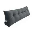 180cm Dark Grey Triangular Wedge Bed Pillow Headboard Backrest Bedside Tatami Cu