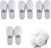 Disposable slippers, guest slippers, hotel slippers, disposable shoes, white terry slippers, hotel slippers, guest slippers set, slippers for men and women, universal size, non-slip, for hotel, spa,