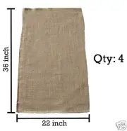 4 - 22x36 Burlap Bags, Burlap Sacks, Potato Sack Race Bags, Sandbags, Gunny Sack