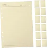 FOYTOKI 60 Sheets A5 Lined Notebook Refills Practical Binder Inserts Punched Paper Smooth Planner Notepad Replacement