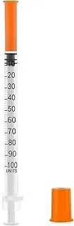1ml Syringe with 31G 1/4 Inch (6mm), 1cc 31 Gauge Syringes, Individually Wrapped, Pack of 100