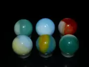 L@@K Old Vitro Agate Marbles Collector Set HTF KEEPERS #1489