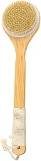 NOLITOY Exfoliating Bathing Brush Natural Boar Bristle Shower Brush Back Scrubber Long Handle Deep Cleansing for Men Women