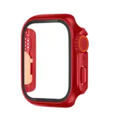 For Apple Watch SE,40-mm Case,Glass PC Integrated Case,Red