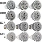 Dimmable Ultra Bright MR16/GU10/E27/E14 9W 12W 15W 220V LED Spotlight Bulbs