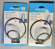 Lot-2 Bed Bath Beyond Large Circle Small Loop Hook Towel Belt Bag Robe NEW ￼￼￼