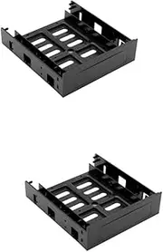 CAXUSD 2pcs 2.5 Inch 3.5 Inch HDD Ssd Enclosure Mounting Kit Bracket for Front Bay