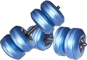 Travel Weights Water Filled Dumbbells Set for Man & Women, Adjustable Free Water Dumbbells for Exercise Fitness Weightlifting Training (45~70 Lbs)..