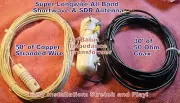 NEW! 50' LONGWIRE SW=MW ANTENNA 9:1 BALUN WITH 30'COAX! LISTEN TO THE WORLD!
