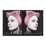 OMG! 2 In 1 Kit Detox Bubbling Microfiber Mask