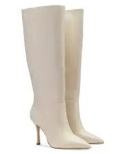 Larroude Women's Kate Pointed Toe Tall High Heel Boots