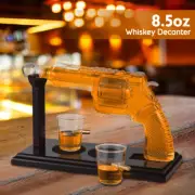 Whiskey Decanter Sets for Men Unique Whiskey Gifts for Men Perfect 8.5 OZ Pistol