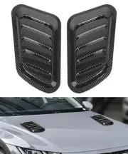 2PCS Car Hood Trim, Bonnet Vent Scoop, Air Intake Cover, Exterior Parts, for