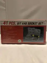 New 41 Pierce bit and socket set With Plastic Case Tool Set Sealed
