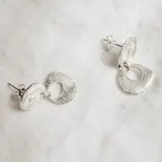 Ochre Silver Studs Small