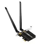 PCIe WiFi6 Network Card AC1300M w Bluetooth 4.2 Adapter for Desktop PC EP-9655GS