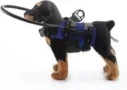 Third Version Dog Halos for Small, Medium, Large Dogs, Face Guard, Walking Halo Harness for Blind Dogs (Blue, M)