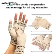 1Pair Unisex Compression Gloves Hand Support Joint Pain Relief Fingerless Gloves