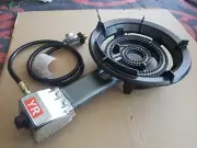 2 Ring Gas Stove Burner Wok with Hose and Regulator Australian Gas Approved