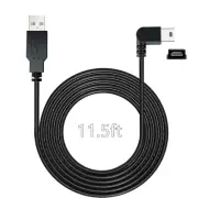 11.5Ft Mini Usb Charging Cable 90 Degree Angled For Garmin Dash Cam Gps