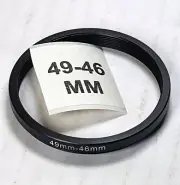 49-46mm Step-Down Lens Filter Converter Adapter Ring 49mm-46mm Metal E49 to E46