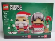 Lego BrickHeadz Mr. & Mrs. Claus Set (40274) Building Kit 341Pcs Retired Playset