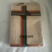 VTG WEST POINT PEPPERELL PILLOWCASES PERCALE Multicolored Striped Boho 20x 26”