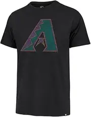 47 MLB Men's Official Distressed Cooperstown Primary Logo Premier Franklin T-Shirt