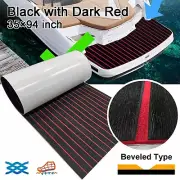 Black Red Marine Flooring Carpet Boat Decking Sheet 240x90cm Eva Foam Teak Floor