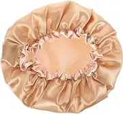 EPIGEIST Women Bathing Hat Elastic Shower Cap with Double Design for Long Hair Breathable Bathroom Sauna Cap Color present for Family and Friends