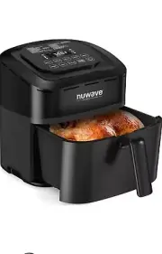 "Nuwave Brio 10-in-1 Air Fryer - 7.25Qt, Thermal Tech, Non-Stick, App"