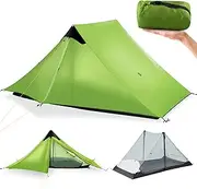 Ultralight Tent 3-Season Backpacking Tent 1 Person/2 Person Camping Tent, Outdoor Lightweight LanShan Camping Tent Shelter, Perfect for Camping, Trekking, Climbing, Hiking