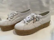 Superga Sneakers - Size 38 - Premium Beige Canvas Upper - 2790 Cotropew