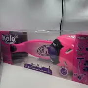 Halo Jr Rise Above 3-Wheel Scooter Combo Pink/Purple Super Bright Lite Up Wheels