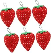 DOITOOL 6Pcs Strawberry Designed Pin Cushion Cute Compact Sewing Pin Holder for Quilting Needlework Convenient Storage for Craft Enthusiasts