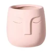 12cm Nordic abstract character shape flower pot colorful human face vase porch B
