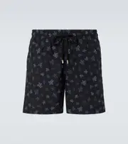 [Vilebrequin] Vilebrequin Mistral embroidered swim trunks UK 34 black