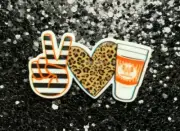 5pc. Hamburger, Coke, and Fries Cabochon, Planar Resin Flatback