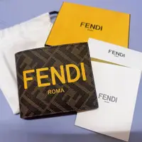 在飛比找PopChill優惠-[二手] 全新 Fendi 芬迪 皮夾 FF logo 短夾