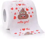 Valentine Day Gift for Him Her,Romantic Novelty Gift Toilet Paper,Funny Gag Gift