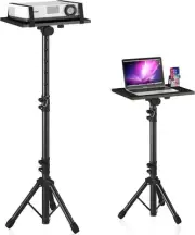 Projector Stand Tripod from 23" to 46", A：23"-46", Black