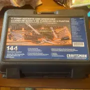 CRAFTSMAN USA 144pc ALL 6 POINT MECHANICS TOOL SET NEW OLD STOCK OPENED FOR PICS