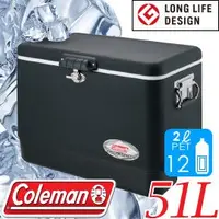 在飛比找蝦皮商城優惠-【Coleman 美國 51L 時尚黑經典鋼甲冰箱】CM34