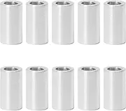Zhooooonglf 10Pcs M3 Aluminum Spacers, Metal Spacer Aluminum Round 3.1mm ID x 5mm OD x9mm L Thickness Screw Standoff for M3 Screw Bolts Silver
