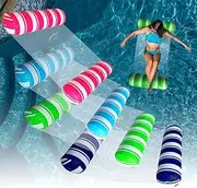 Inflatable Pool Floats Adult Size Water Hammock,Floats for Swimming Pool,4-in-1 Multi-Purpose Pool Floating Toys,Pool Rafts Lounge Chairs Floaties,for Adults Vacation Fun and Rest