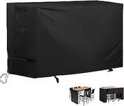 Starcrew Bar Height Patio Set Cover for 7 Pieces Patio Bar Dining Table and Chairs Set, Patio Bar Set Cover for 6 Person-Outdoor Bar Height Table and Chairs
