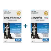 Simparica Trio Blue 10.1-20kg Medium Dogs (6 pack + 1 Free)