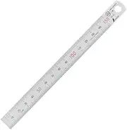 Shinwa Sokutei 13005 Straight Metal, Silver (Reflection Suppression Treatment), 5.9 inches (15 cm), JIS1 Grade