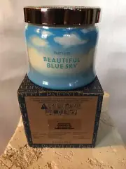 PartyLite Signature 3-Wick Jar Candle 13.2 oz Beautiful Blue Sky (Retired) NIB