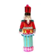 Nutcracker Tree Topper Lightweight Felted Wool Christmas Holiday Nepal